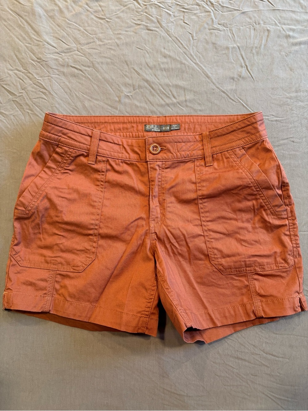 Prana Women’s Elle Shorts NWOT - Coral Clay Pink 8/29